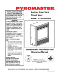 Vermont Castings 33LDVR Operating instructions