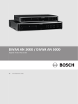Bosch DVR-5000 Operating instructions