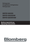 Blomberg BRFB1800SSIM Operating instructions