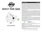 American DJ Flat Par QA5 User manual