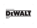 DeWalt DW331-XE Instruction manual
