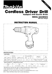 Makita 6203DWAE Instruction manual