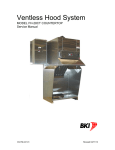 BKI Ventless Hood System FH-28 Service manual