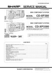 Sharp CD-XP300 - Compact Stereo System Service manual