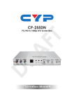 Cypress PCHD-DVI-SCALER Specifications