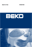 Beko HIC64100 User manual