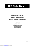 US Robotics Wireless Cable/DSL Router Installation guide