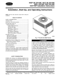Carrier 48JZ (N) 024-060 Operating instructions
