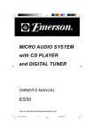 Emerson ES50 Owner`s manual