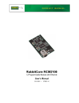 Rabbit RCM2100 User`s manual