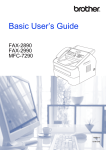 Brother FAX-2990 User`s guide