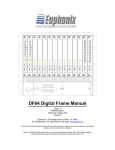 Euphonix DF64 Digital Frame Specifications