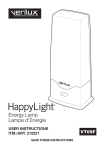 Verilux HappyLight 6000 VT05F Specifications