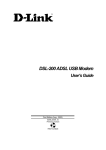 D-Link DSL-200 - 8 Mbps DSL Modem User`s guide
