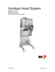 BKI Ventless Hood System FH-28 Service manual