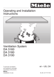 Miele DA 3190 EXT Technical data