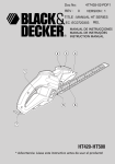 Black & Decker HT420 Instruction manual