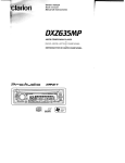 Clarion DXZ63SMP Owner`s manual
