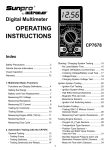 Actron CP7678 Operating instructions