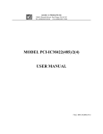 Acces PCI-ICM422/2 User manual