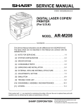 Sharp AR-M208 Service manual