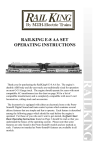 Rail King RAILKING E-8 AA Operating instructions