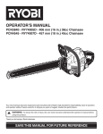 Ryobi PCN4545-RY74007D Operator`s manual
