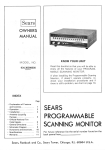 Sears 934.36390600 Specifications