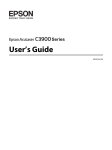Epson C3900 Series User`s guide
