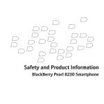 Blackberry BlackBerry Pearl 8230 Specifications