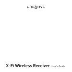 Creative Wireless Receiver User`s guide