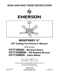 Emerson CF773SW00 Owner`s manual