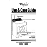 Whirlpool LE9300XT Operating instructions