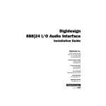 DigiDesign 888/24 I/O Installation guide