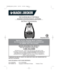 Black & Decker PS50LRB Instruction manual