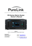 PureLink PM-16X Owner`s manual