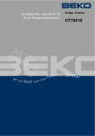 Beko CT7831S Instruction manual