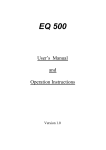 EverFocus EQ500 User`s manual