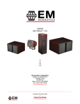 EM Acoustics i-8 User manual