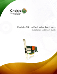 Chelsio Communications Chelsio T4 User`s guide