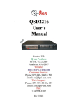 Q-See QSD2216 User`s manual