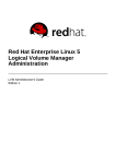Red Hat Enterprise Linux 5 Logical Volume Manager Administration