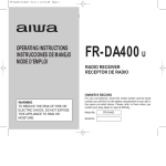 Aiwa FR-A255u Operating instructions