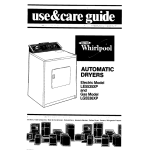 Whirlpool LE5535XP Operating instructions