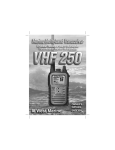 West Marine VHF255 12019113 Owner`s manual