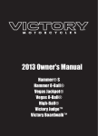 Victory Hammer S Owner`s manual