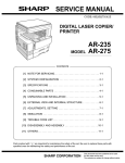 Sharp AR-FX4 Service manual