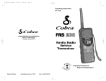 Cobra FRS.200 Operating instructions