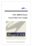 Samsung SWL-4000AP User`s guide