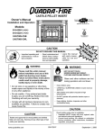 Quadra-Fire CASTILE CASTILE-CCR Owner`s manual